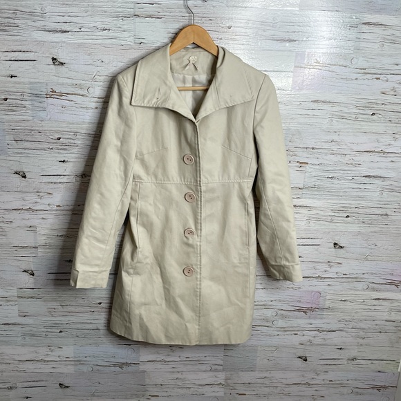 Roxy Jackets & Blazers - Roxy Women's Cream Trench Coat